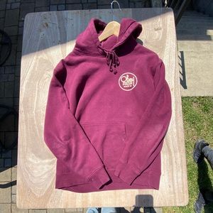Men’s Maroon Obey Hoodie (Size Medium)
